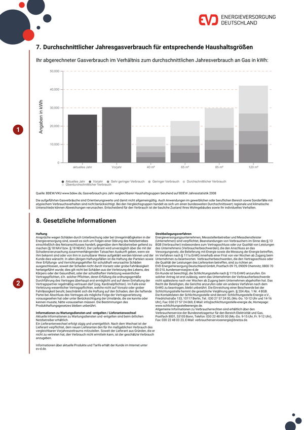 Musterbeispiel Jahresrechnung Gas Seite 5 - Privat
